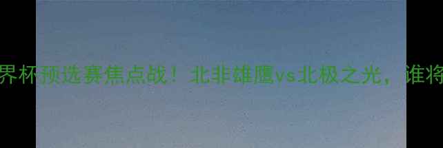 图片 🔥突尼斯VS芬兰：世界杯预选赛焦点战！北非雄鹰vs北极之光，谁将率先挺进欧洲杯？🏆