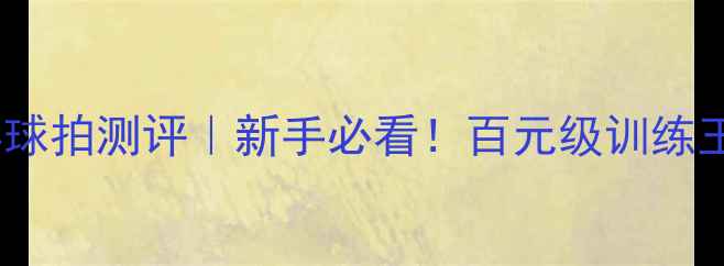 图片 🔥红双喜3006乒乓球拍测评｜新手必看！百元级训练王炸到底值不值？2