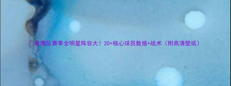 图片 🔥老鹰队赛季全明星阵容大！20+核心球员数据+战术（附高清壁纸）