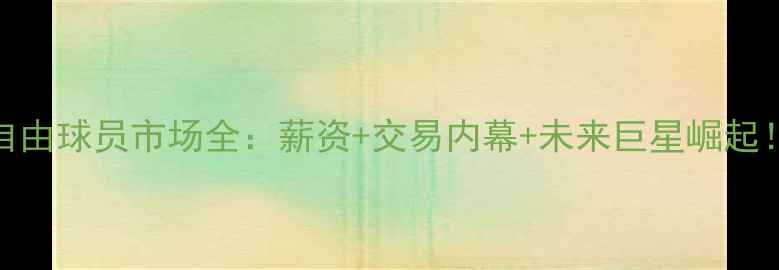 图片 🔥自由球员市场全：薪资+交易内幕+未来巨星崛起！🔥