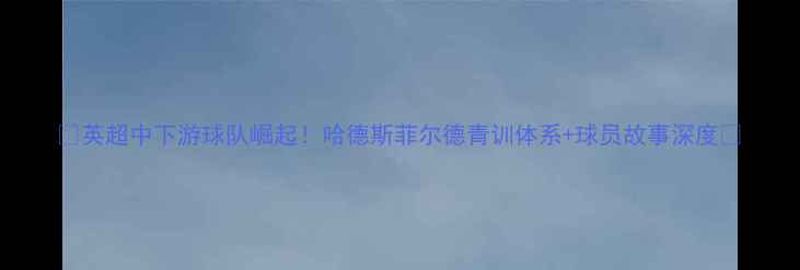 图片 🔥英超中下游球队崛起！哈德斯菲尔德青训体系+球员故事深度💥