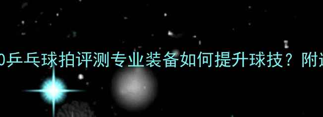 图片 🔥蝴蝶23670乒乓球拍评测专业装备如何提升球技？附选购指南🔥1