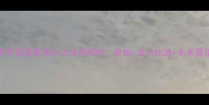 图片 🔥赛季英超最强本土球员揭晓！数据+成长轨迹+未来展望🔥