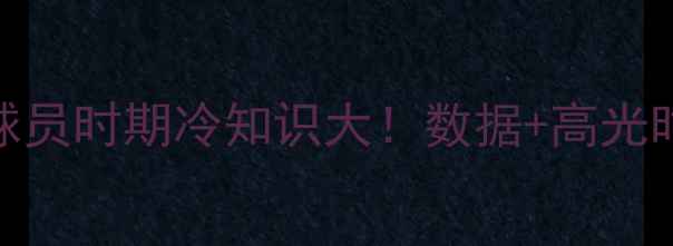 图片 🔥赫内斯球员时期冷知识大！数据+高光时刻盘点🔥