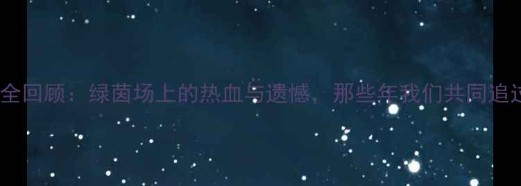 图片 🔥长春亚泰赛季全回顾：绿茵场上的热血与遗憾，那些年我们共同追过的足球记忆🔥1