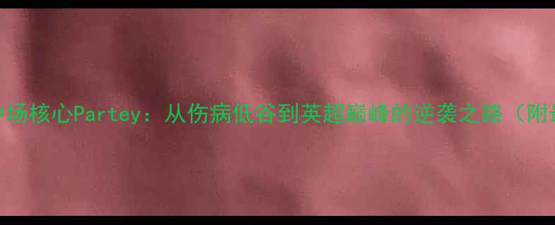 图片 🔥阿森纳中场核心Partey：从伤病低谷到英超巅峰的逆袭之路（附最新数据）