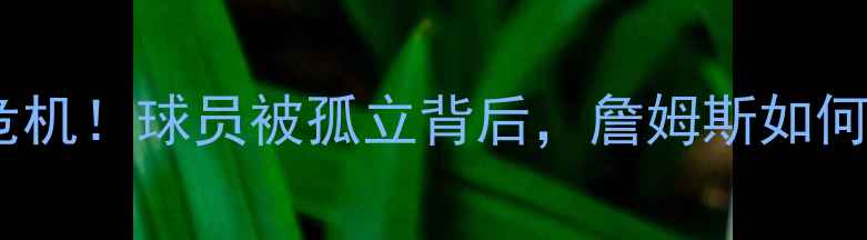 图片 🔥骑士队深陷信任危机！球员被孤立背后，詹姆斯如何带领球队破局？🔥1