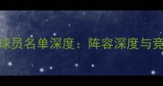 多伦多猛龙球员名单深度阵容深度与竞争力全分析