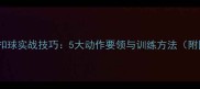 羽毛球扣球实战技巧5大动作要领与训练方法附图解