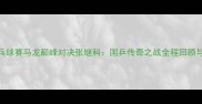 卡塔尔乒乓球赛马龙巅峰对决张继科国乒传奇之战全程回顾与战术分析