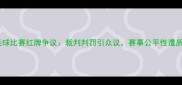 乒乓球比赛红牌争议裁判判罚引众议赛事公平性遭质疑