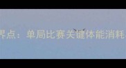 竞技体育体能临界点单局比赛关键体能消耗与科学应对策略