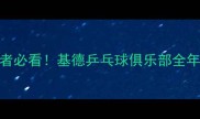 沈阳乒乓球爱好者必看基德乒乓球俱乐部全年赛事与培训攻略
