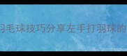 拉斯姆森羽毛球技巧分享左手打羽球的秘密武器