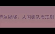 亚洲足球巨星权威榜单揭晓从国家队表现到个人技术特点深度