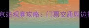 国际米兰南京站观赛攻略门票交通周边打卡全指南