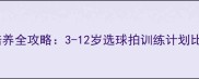 儿童乒乓球天赋培养全攻略3-12岁选球拍训练计划比赛技巧家长必看
