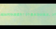新手必看羽毛球零基础如何快速提升5个基本功训练法3个月从菜鸟变高手