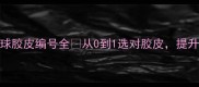 新手必看乒乓球胶皮编号全从0到1选对胶皮提升技术不再是难题
