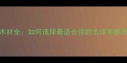 羽毛球木柄木材全如何选择最适合你的击球手感与耐用性指南