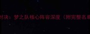 中美篮球巅峰对决梦之队核心阵容深度附完整名单及历史数据