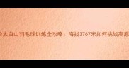 陕西秦岭太白山羽毛球训练全攻略海拔3767米如何挑战高原运动