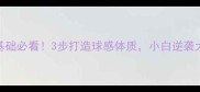羽毛球零基础必看3步打造球感体质小白逆袭大神的秘密