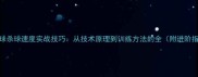 乒乓球杀球速度实战技巧从技术原理到训练方法的全附进阶指南