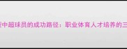 体育老师转型中超球员的成功路径职业体育人才培养的三大关键因素