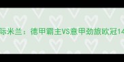 拜仁慕尼黑vs国际米兰德甲霸主VS意甲劲旅欧冠14决赛巅峰对决全