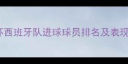 世界杯西班牙队进球球员排名及表现深度
