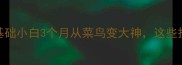 羽毛球入门必看零基础小白3个月从菜鸟变大神这些技巧让你快速提升球技