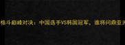 中韩女子格斗巅峰对决中国选手VS韩国冠军谁将问鼎亚洲之巅