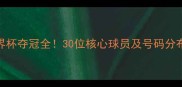摩洛哥世界杯夺冠全30位核心球员及号码分布图速存