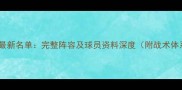 塞尔维亚国家队最新名单完整阵容及球员资料深度附战术体系与历史表现