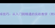 乒乓球发下旋球技巧从入门到精通的实战教学附动作分解图解