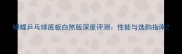 蝴蝶乒乓球底板白煞版深度评测性能与选购指南
