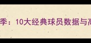 赛季足坛传奇赛季10大经典球员数据与高光时刻全回顾