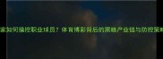庄家如何操控职业球员体育博彩背后的黑暗产业链与防控策略