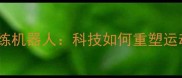 乒乓球智能训练机器人科技如何重塑运动训练系统