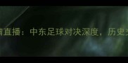 约旦vs叙利亚高清直播中东足球对决深度历史交锋与战术布局全