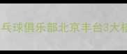 零基础也能打好球溢瑶乒乓球俱乐部北京丰台3大核心课程全附体验攻略
