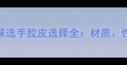 欧洲顶尖乒乓球选手胶皮选择全材质性能与实战技巧