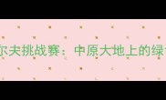 河南国际高尔夫挑战赛中原大地上的绿色竞技盛宴
