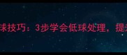 羽毛球网前搓球技巧3步学会低球处理提升网前竞争力