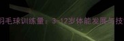 科学规划儿童羽毛球训练量3-12岁体能发展与技能提升全攻略