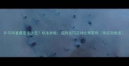 乒乓球重量是多少克标准参数选购技巧及对比赛影响附实测数据