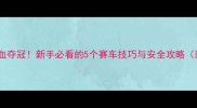 卡丁车比赛热血夺冠新手必看的5个赛车技巧与安全攻略附完整训练计划