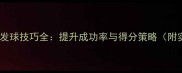 羽毛球比赛发球技巧全提升成功率与得分策略附实战教学