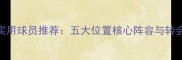 实况足球实用球员推荐五大位置核心阵容与转会市场策略